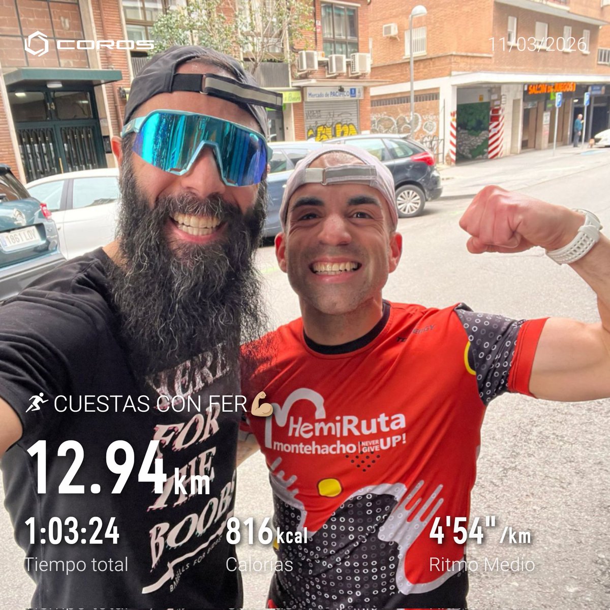 anonio88's tweet photo. Día de series 16x300(8 subida,8 bajada)

Hoy entrenando con un buen amigo, con mi camiseta de HEMIRUTA ALORA que da visibilidad a la HEMIPARESIA INFANTIL 💪🏼

#corroporellos #run #running #trailrun #trailrunning https://t.co/zt9FaBZQQL