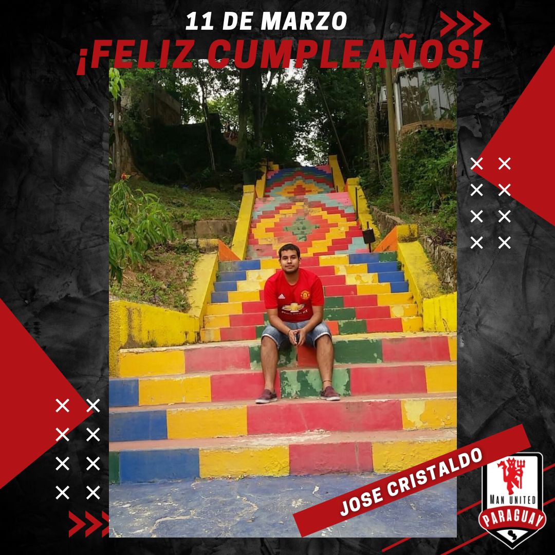 ¡Hoy celebramos el cumpleaños del querido <a href="/chuy94cristaldo/">José Cristaldo</a>
De los verdaderos, uno de los miembros antiguos de nuestra peña, siempre firme apoyando al Manchester United y aportando su buena onda genuina con todos en la comunidad.
#GGMU 🏆🏟️⚽️👹