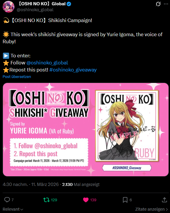ChikidoMain's tweet photo. @oshinoko_global It be an honor to get Igoma´s signature 🫶 #oshinoko_giveaway https://t.co/sIGtBLOcWy