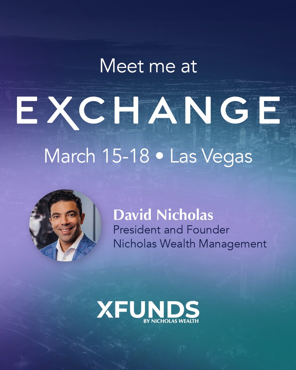 XFunds_'s tweet photo. We’re headed to ETF Exchange 2026 in Las Vegas! 🎲
@davidanicholas will be on the ground March 15–17, diving into conversations that matter in the ETF world — from market trends to innovation and strategy.
If you’re attending, let’s connect in person! 👋
#ETFExchange #ETFs #ETFCommunity #ActiveETF #InvestingEvents