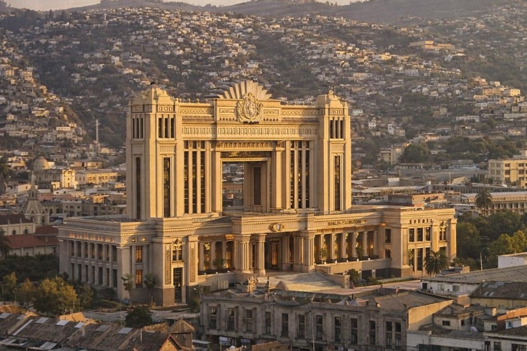 logutel's tweet photo. En Congreso de Valparaíso se diseñó horrible porque Pinochet quería humillar a los políticos.

Deberíamos invertir un poco en embellecerlo. Con algunas molduras y artes decorativos sería otra cosa. https://t.co/DZbYsGERxz