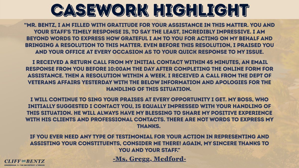 Congressman Cliff Bentz tweet media