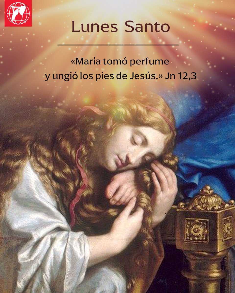 30 DE MARZO | LUNES SANTO. Evangelio Juan 12, 1-11
1 Seis días antes de la Pascua, Jesús se fue a Betania, donde estaba Lázaro, a quien Jesús había resucitado de entre los muertos.
2 Le dieron allí una cena. Marta servía y Lázaro era uno de los que estaban con él a la mesa.
3