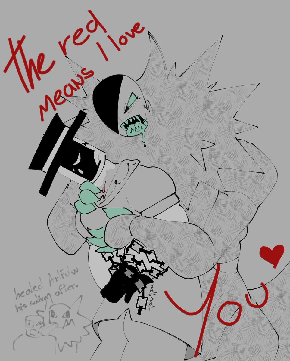 the red means I love you... I think
#magicmonster