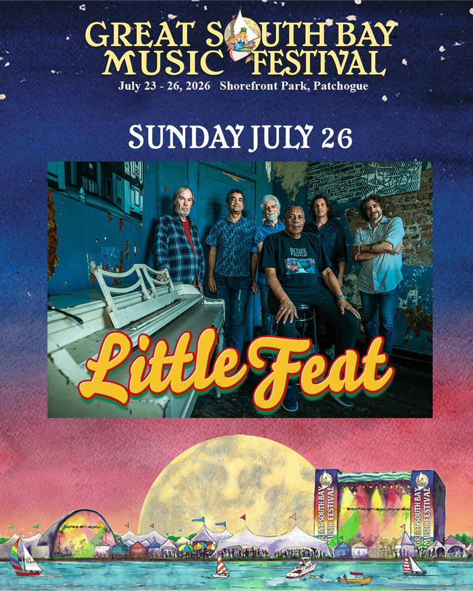 littlefeattweet's tweet photo. Little Feat will be joining the Great South Bay Music Festival in Patchogue, NY this July! For more info and to get your tickets, visit https://t.co/91n8T9Wvdc https://t.co/HlEc6mW0bO