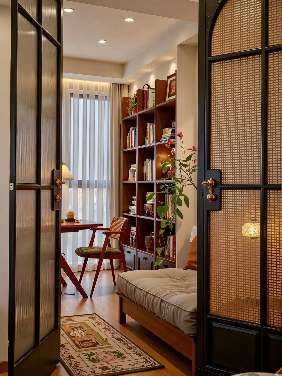 ItsukiiHaru's tweet photo. Soft lighting, warm wood, and quiet corners. This is the kind of home that makes you slow down and stay a little longer https://t.co/UETvCOzvue