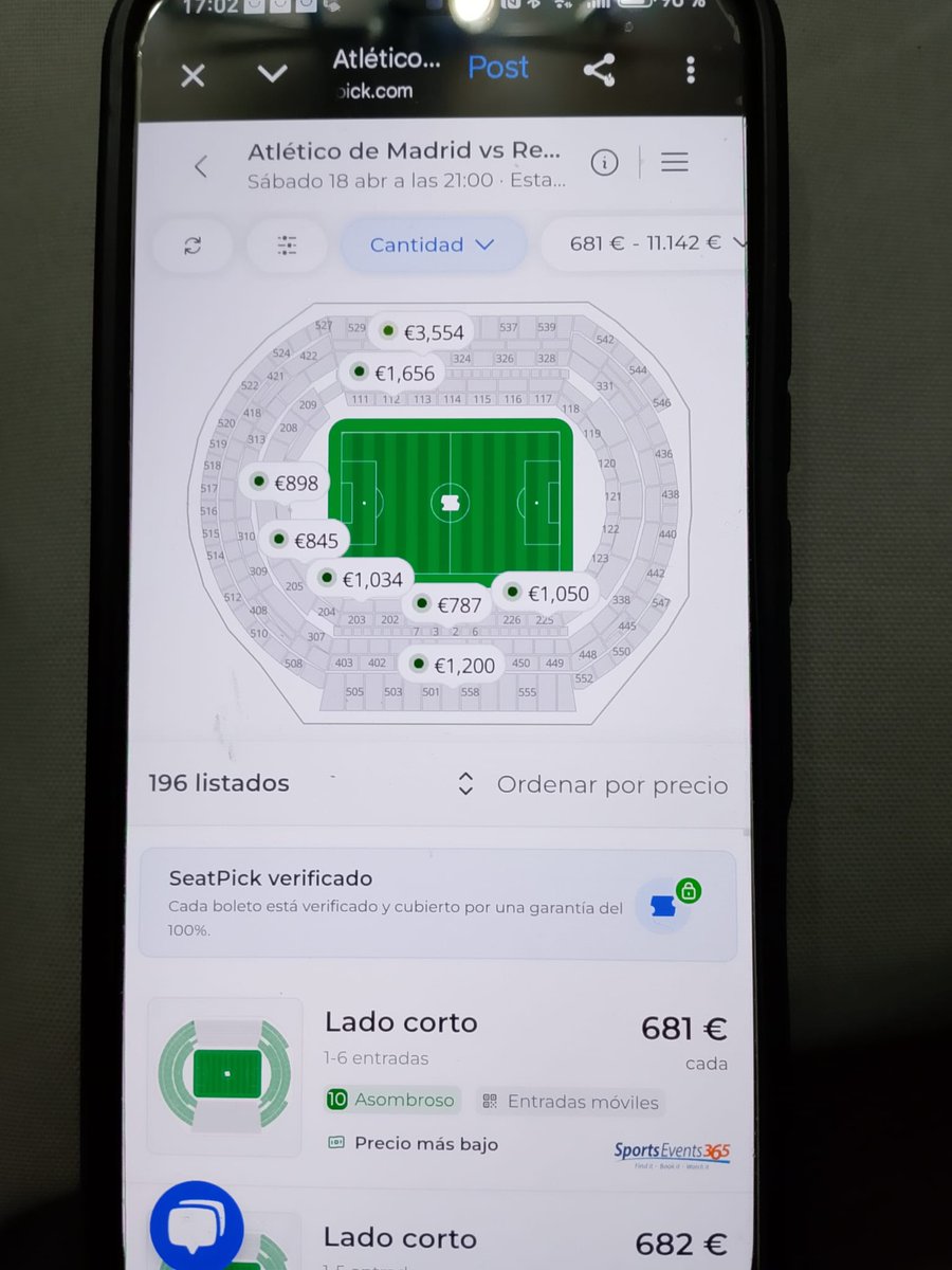 martinpema's tweet photo. @merinismo @SeatPick @RealSociedad #RealSociedad @ATMadrid_es #AtMadrid para los socios todavía no tenemos y estos ya están vendiendo??? @rfef es la fiesta de las aficiones. Sinvergüenzas. https://t.co/ENiAfUFi5c