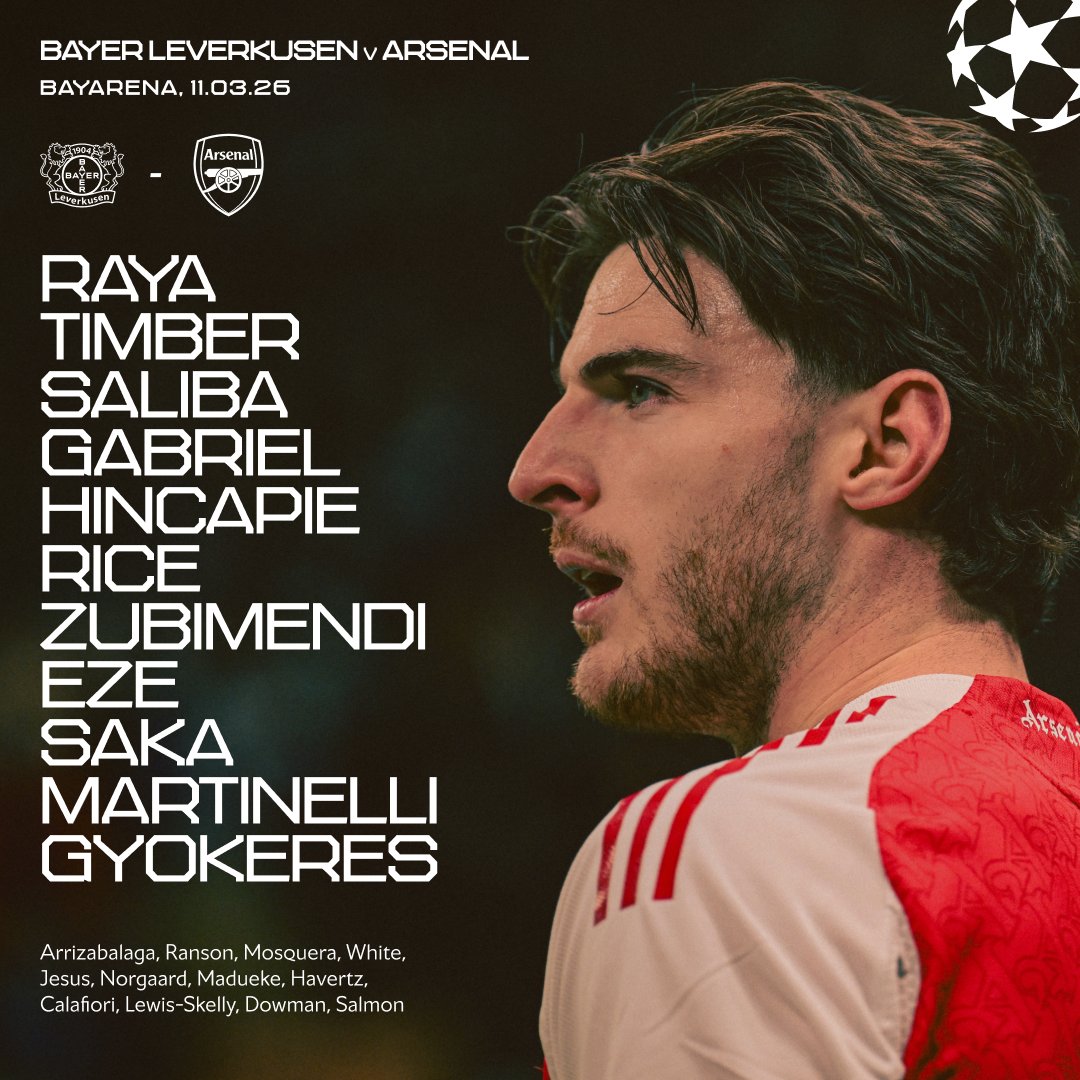 READ | Team News: Bayer Leverkusen v Arsenal