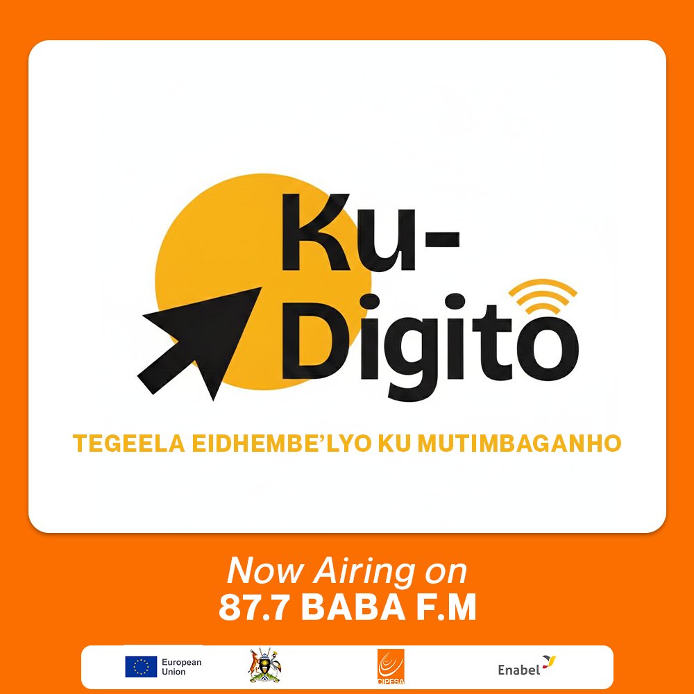 877babafm's tweet photo. #OnAir
Skit 6 (finale) of the program aimed at increasing awareness on Digital Safety in #Busoga.
Nailuba, a boutique owner, is blackmailed by her ex-boyfriend threatening to leak private photos! What next?
Powered by @EUinUG, @GovUganda, @cipesaug & @EnabelinUganda
@MFAUganda https://t.co/stO223Ap2s