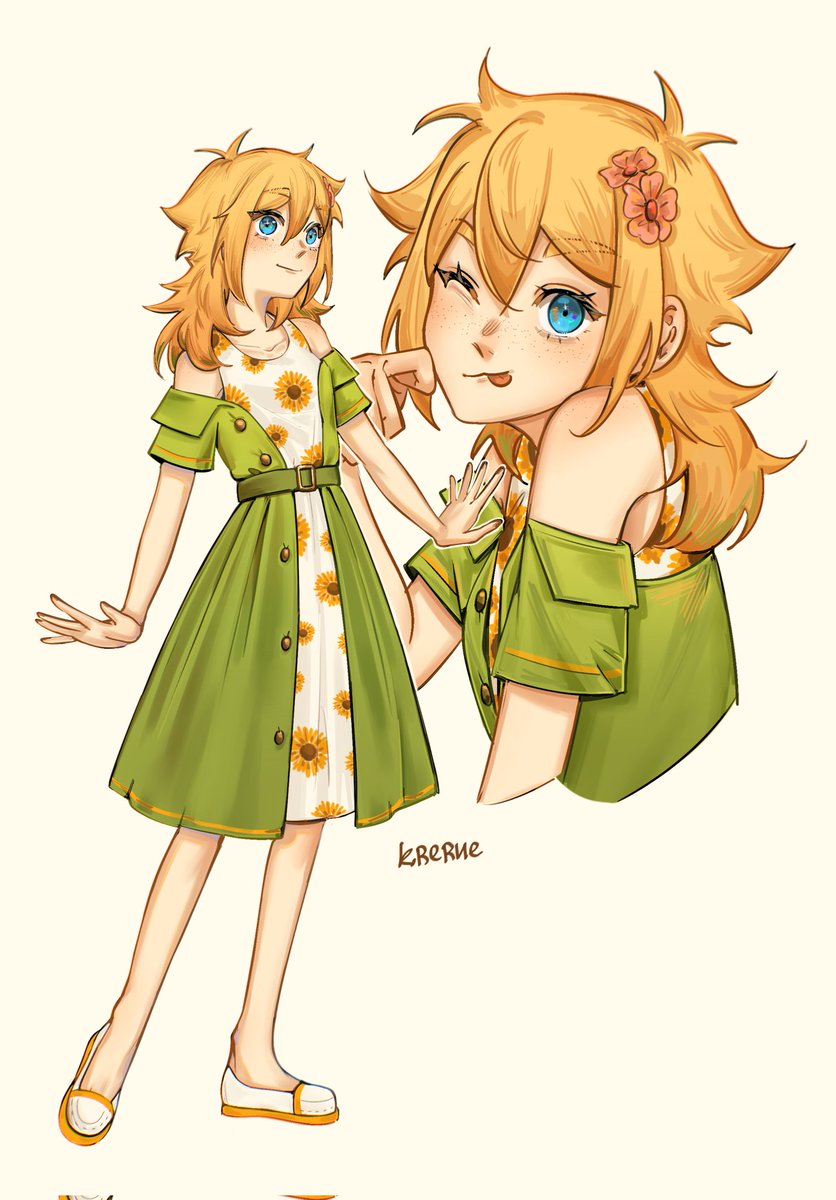 krerue's tweet image. 🌻🍃

#omori #basil #fembasil