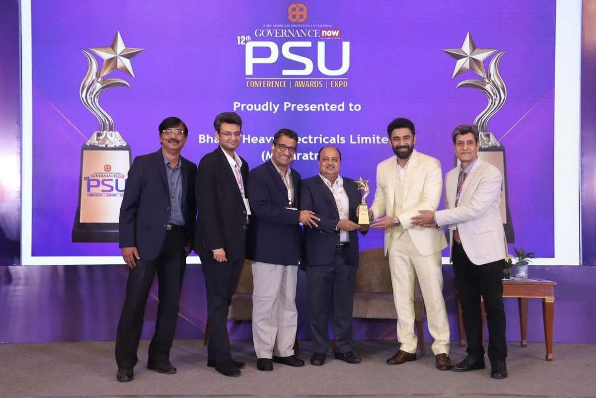BHEL_India's tweet image. #BHEL has been adjudged as the Best PSU in the categories of 'Promoting Self-Reliance (Aatmanirbhar Bharat)'; ‘HR Excellence (Overall)’ and 'HR leadership in Reskilling &amp;amp; Future Workforce Readiness', by an independent jury, for the Governance Now PSU Awards 2026. 

The awards