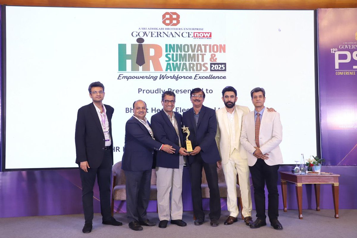 BHEL_India's tweet image. #BHEL has been adjudged as the Best PSU in the categories of 'Promoting Self-Reliance (Aatmanirbhar Bharat)'; ‘HR Excellence (Overall)’ and 'HR leadership in Reskilling &amp;amp; Future Workforce Readiness', by an independent jury, for the Governance Now PSU Awards 2026. 

The awards