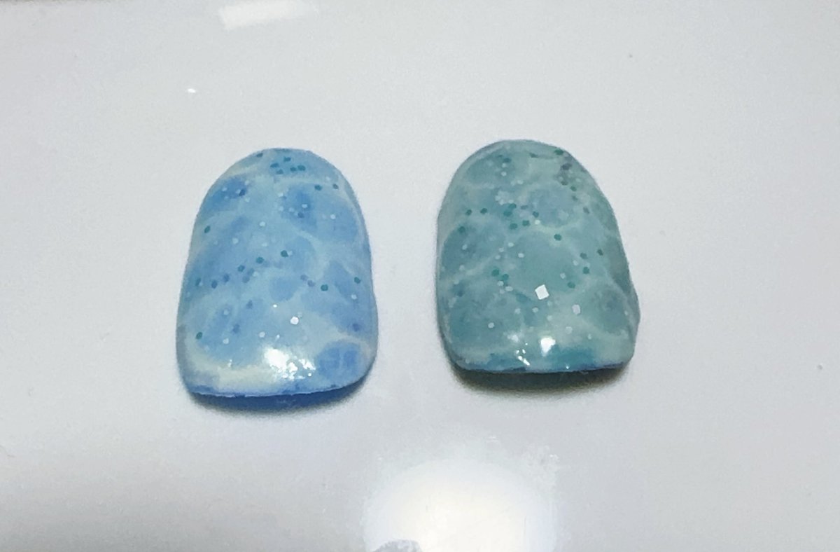 海っぽい波紋練習した〰️
下地の配色が掴めなくて、中々難しい💦
