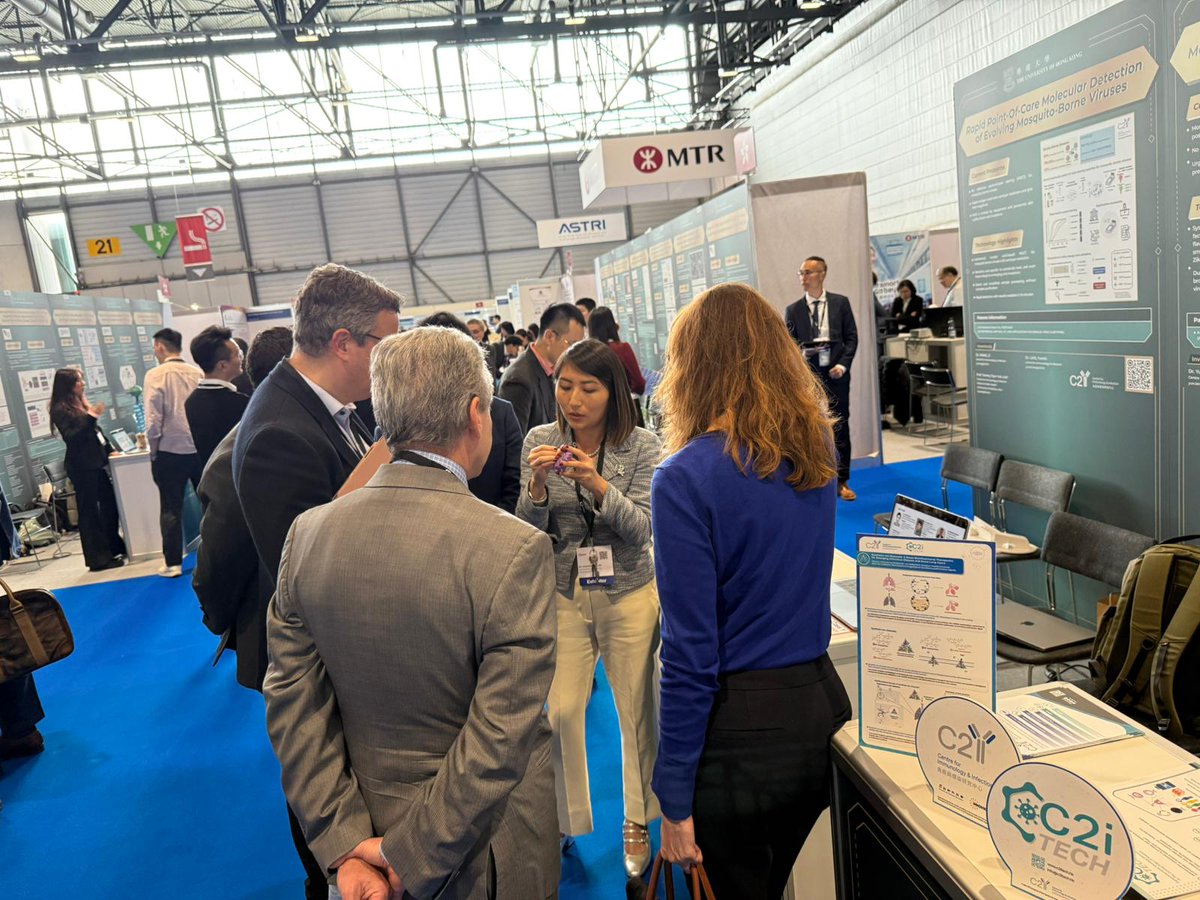 Centre2i's tweet photo. 🚀 🇨🇭 Exciting First Day at the 51st International Exhibition of Inventions Geneva! 

This year, the InnoHK C2i delegation is back in full force, including our innovative spin-offs: C2iTech, C2iVect, and C2iVax! https://t.co/sRD2zMWhpp
