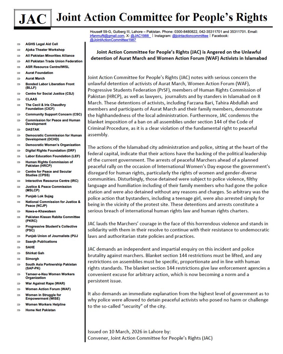 Joint Action Committee (JAC) tweet media