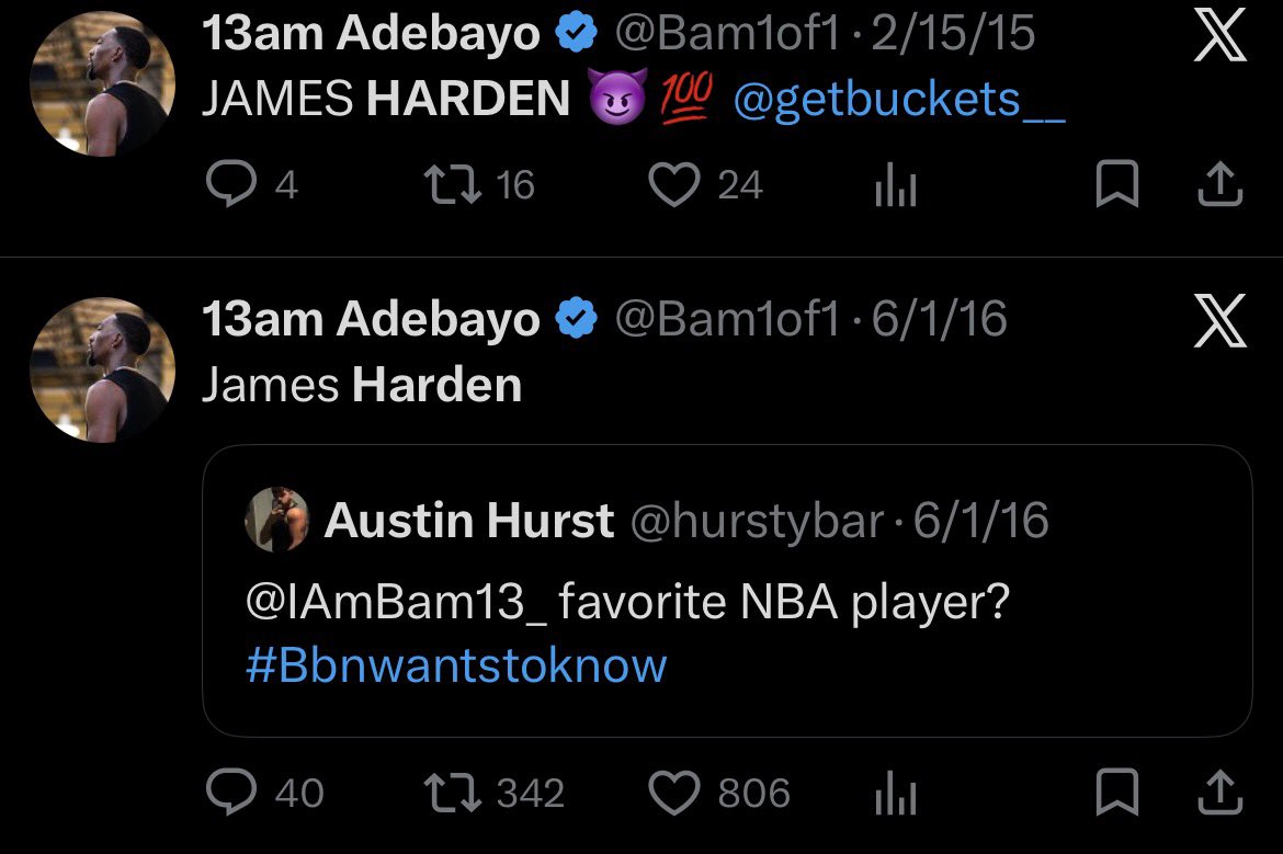 LeGoatedOne's tweet photo. When Harden is your idol, you’re destined for greatness. https://t.co/dovGoPdi5D