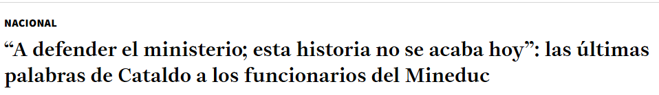 Sole_Arellano's tweet photo. Cuando el mensaje es defender "el Ministerio" en vez de defender "la calidad de la educacion de Chile", se entiende por qué estamos como estamos. Qué bueno que ya podemos dar vuelta esa página! 
@mariapazarz https://t.co/zcbqwj24Xd