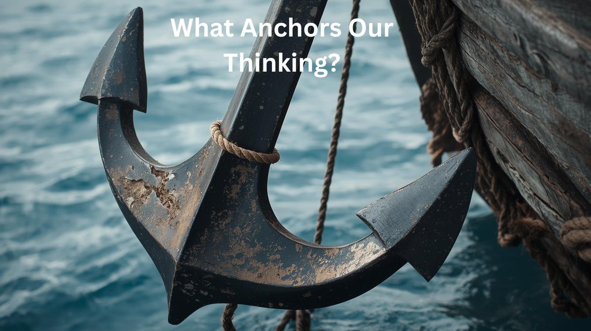 The question may not be: How do I think more positively?  It may be: What has been anchoring my thinking all along?

Once you see the anchor, the direction of your life often changes.  brent702.substack.com/p/what-anchors…