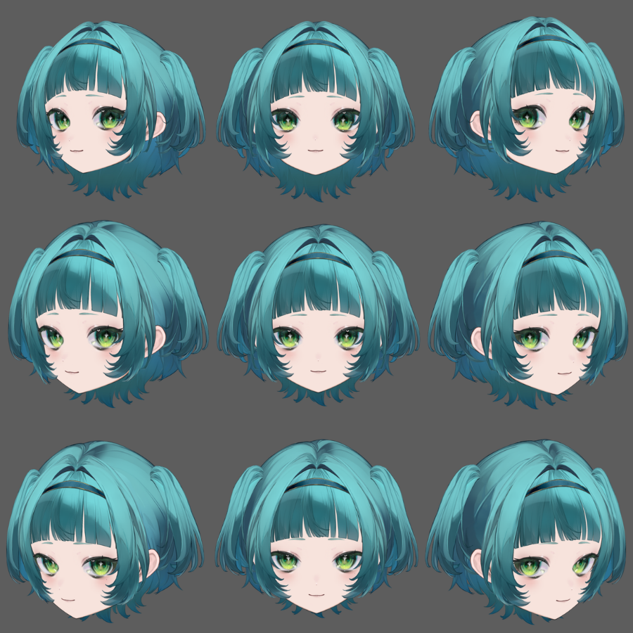 Live2D Model Head Angle REF

I like this green hair cutie a lot ❣️

#Live2Drigging #Live2D