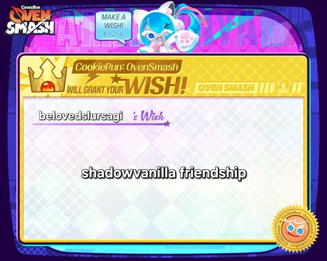 bonya04863075's tweet photo. @CROvenSmash HOPE I'M LUCKY ENOUGH #OvenSmash_Wish #CookieRunOvenSmash https://t.co/GYktWcxVXF