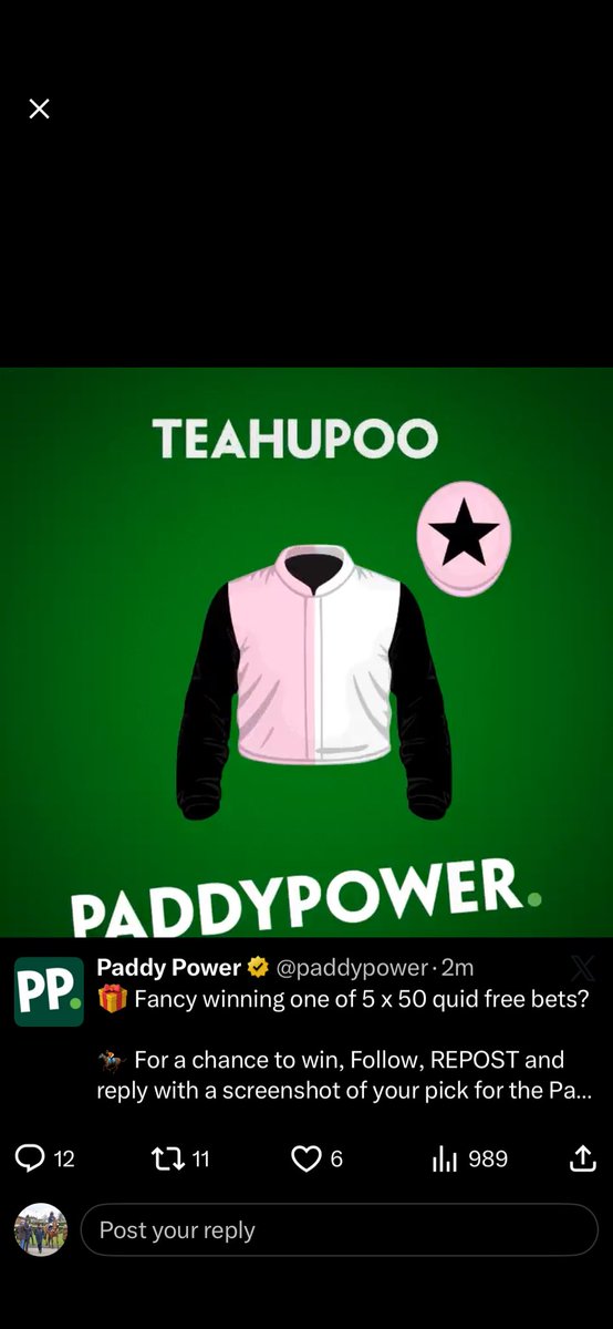 rochey01's tweet photo. @paddypower https://t.co/w7Bz0HZsmO