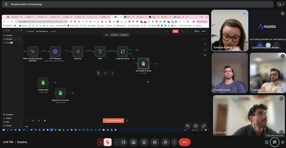 luciolaria's tweet photo. Workflow n8N : Être notifié des nouveaux backlinks achetés par les concurrents. 

1. API Link Finder trouve les RD des concurrents chaque mois
2. On trouve les nouveaux vs M-1
3. Notif Slack avec NDD, prix, plateforme

Merci @EmelineRoblot pour la formation ! https://t.co/hHE2B8w8Jp