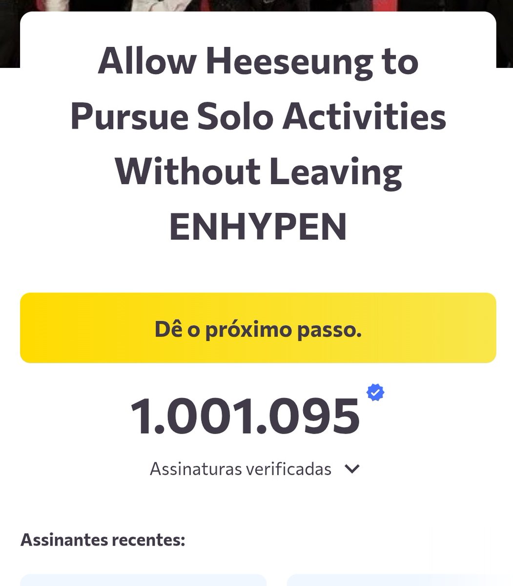 ENGENEs, 1M signatures were achieved! Let's keep going, ENHYPEN is SEVEN.

🔗:change.org/p/allow-heeseu…