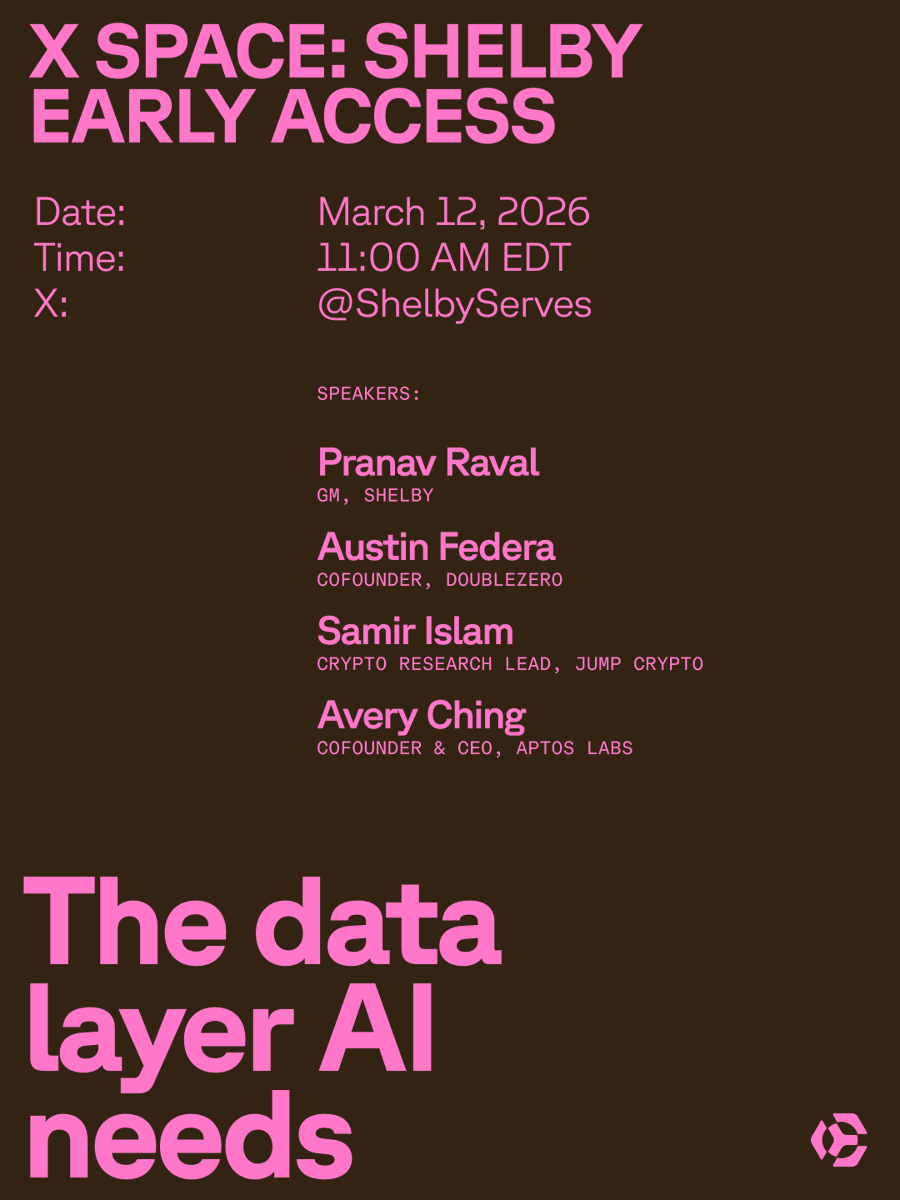 shelbyserves's tweet photo. What's the biggest assumption about AI infrastructure that's about to be proven wrong?

@rpranav, @Austin_Federa, @dragonfrond, and @AveryChing serve their answers at our X Space tomorrow, 11 AM ET.

Drop your questions below. The best ones get asked live ↓ https://t.co/oomRc5xsLd