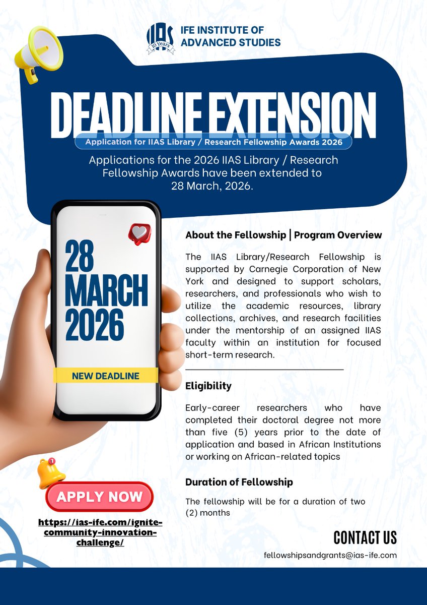 Ife Institute of Advanced Studies tweet media