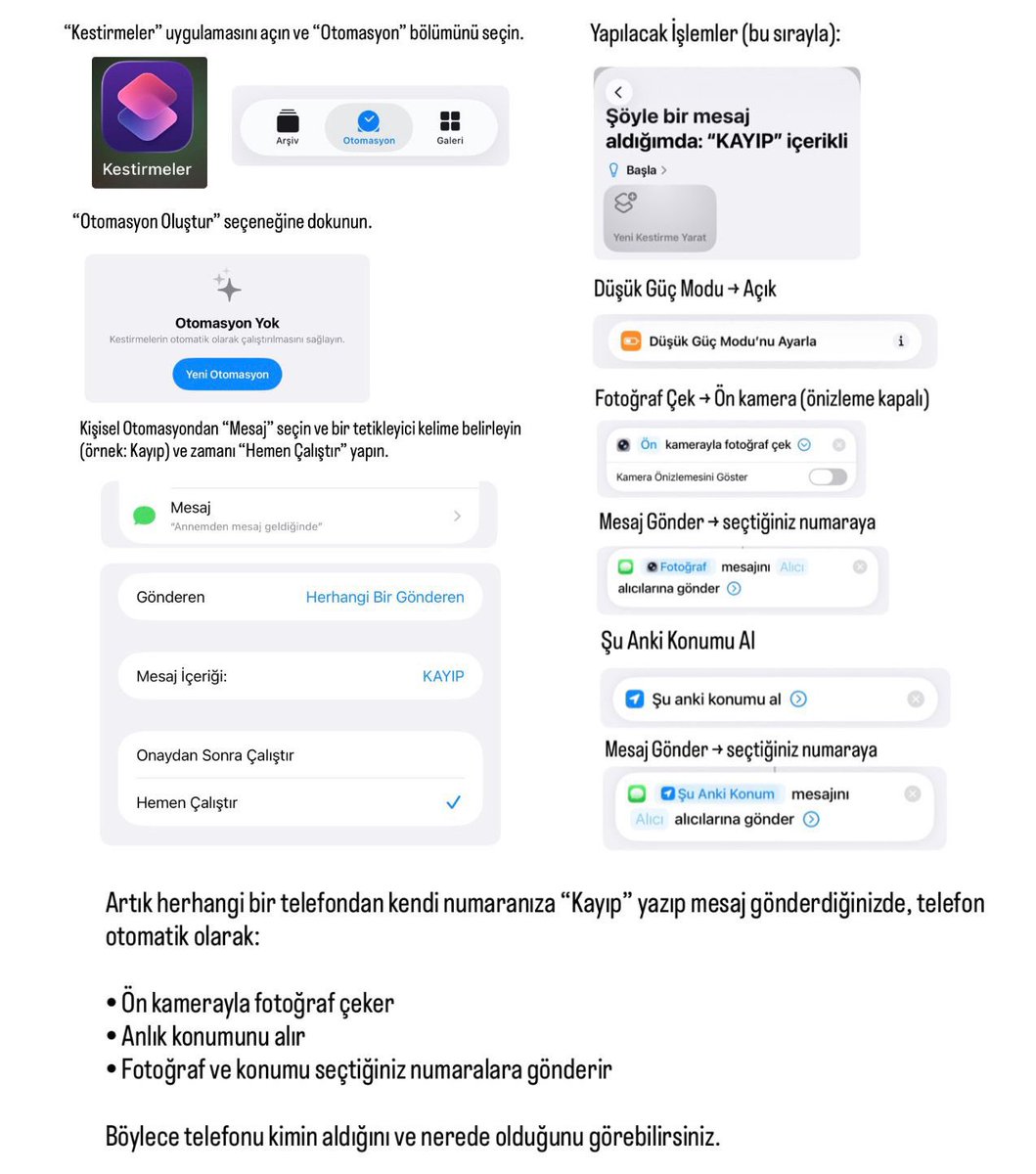 Telefonunuz kaybolursa, onu kimin aldığını ve tam olarak nerede olduğunu kolayca görebilirsiniz.

Kaydedin, bir gün lazım olabilir.