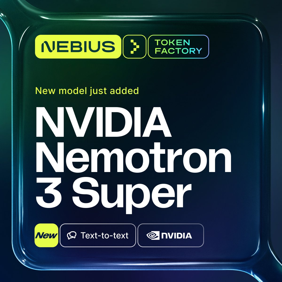 Nebius Token Factory tweet media