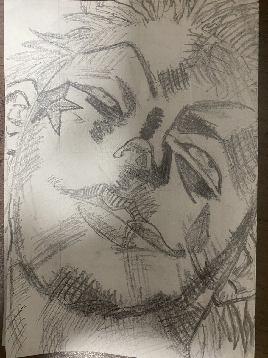 kd0ms's tweet photo. 描いてて楽しかった...♡
なんか違うんだよなあなんでやろ🤔
#模写　#hunterxhunter  #ヒソカ https://t.co/FAqOssIW49