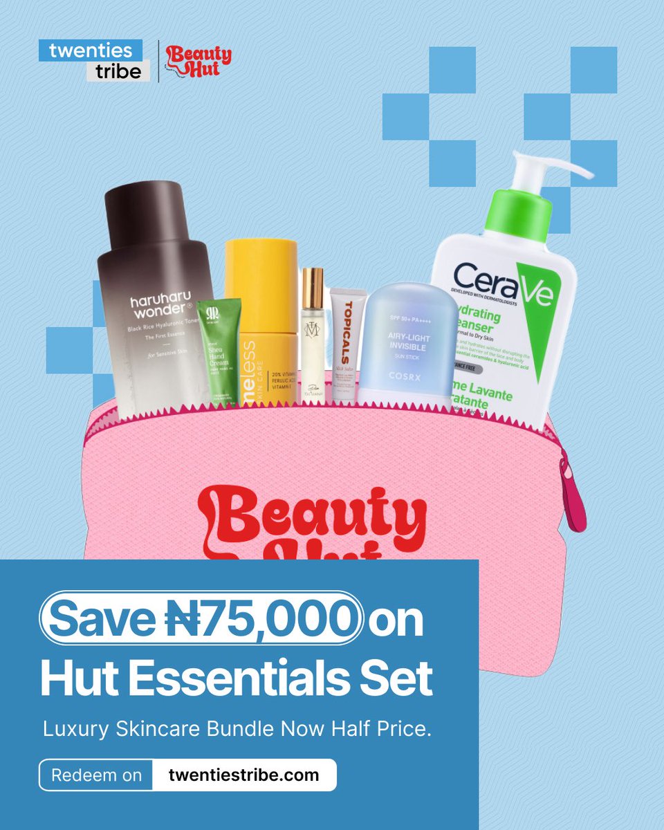 twentiestribe's tweet image. Same lifestyle.
Better prices.

You don’t have to stop enjoying things, just stop paying full price for them.

Explore the latest discounts on twentiestribe.com/discounts

#TwentiesTribe #SmartSpending #NaijaDeals #LagosLifestyle