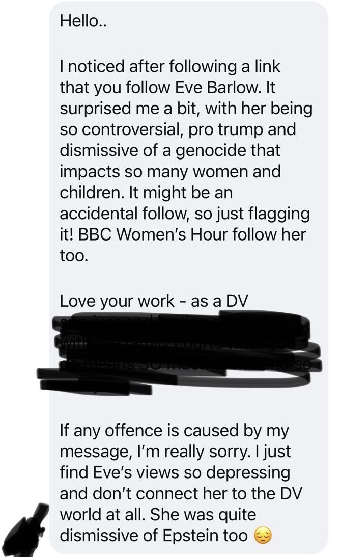 Eve Barlow tweet media