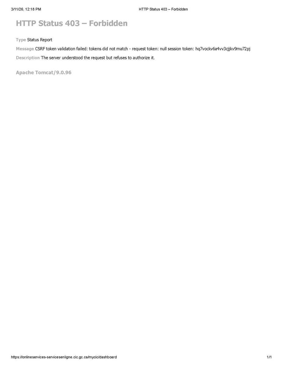 tanusree2000's tweet photo. I am unable to access my account since yesterday. It appears that many users are experiencing the same problem. Kindly look into this matter urgently and resolve the issue at the earliest, as access to the portal is required for ongoing work.🙏 @CitImmCanada #canadaimmigration https://t.co/DkFAOpqOU3