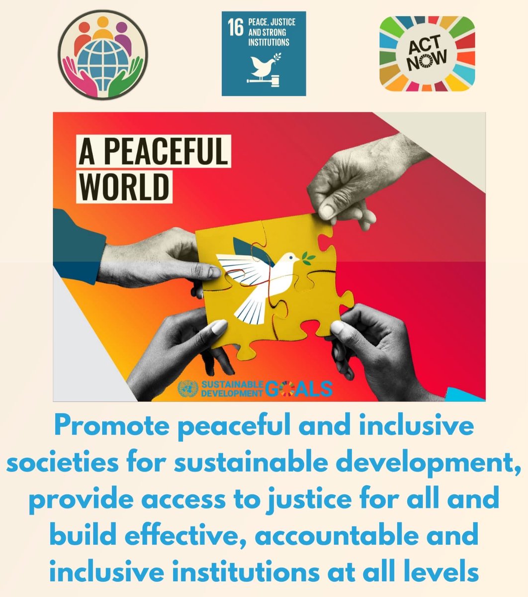 webentrepreneu's tweet photo. Construire un monde pacifique commence par nos actions. Ensemble, promouvons la justice, l’inclusion et des institutions fortes pour créer un avenir durable pour tous. 🌍🕊️
@ACNURBrasil @ACNUR_es @Droitsolidaires @ONU_Droits_BRAO https://t.co/EFXT7yP5ga