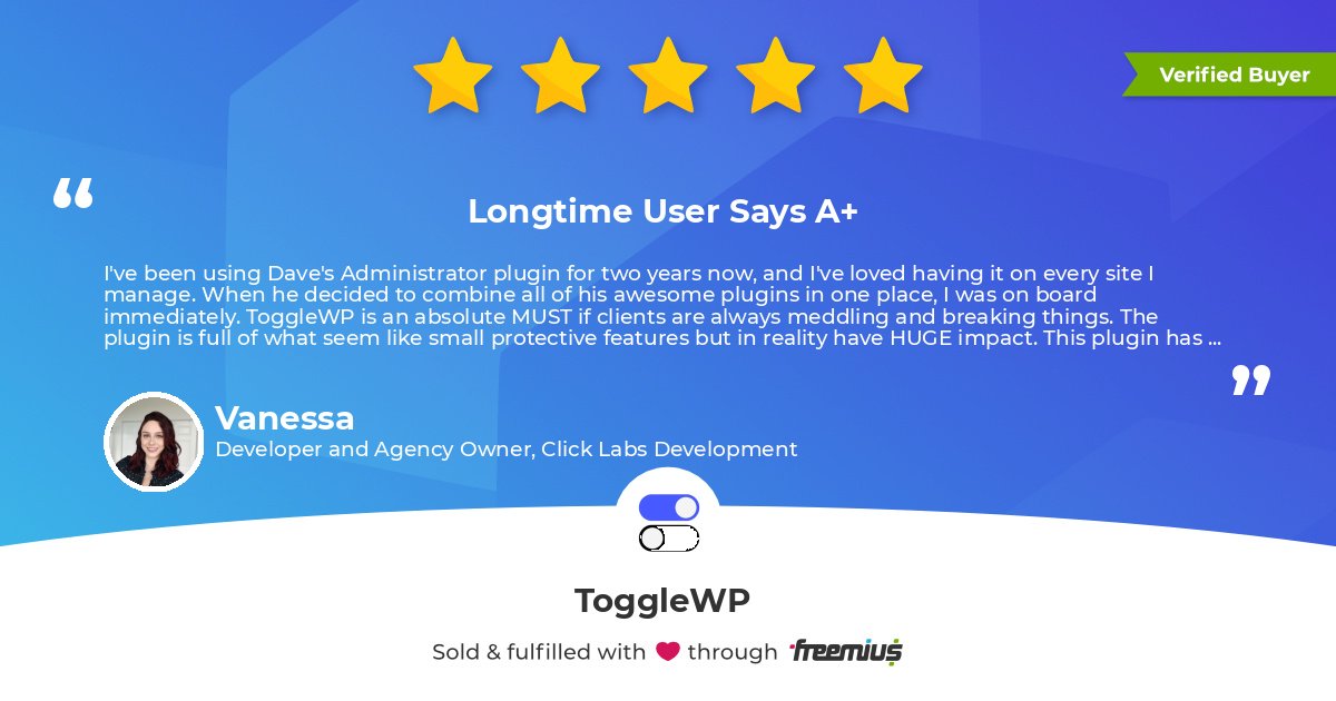 Toggle WP - One Plugin. Modular Power. tweet media