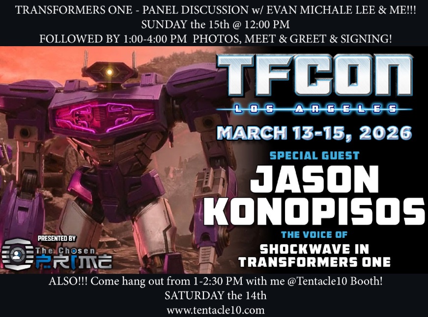 Hey #TransformersOne fans!!! Come out to <a href="/tfconofficial/">TFcon ➤March 13-15 in LA➤July 10-12 in Toronto</a> this weekend and enjoy panels, signings and meet and greets with your favorite #Transformers Artists... Also buy some great toys!