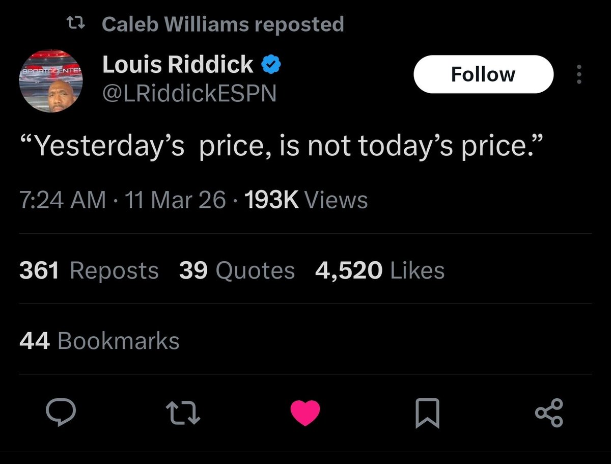 Now Caleb reposting this 👀