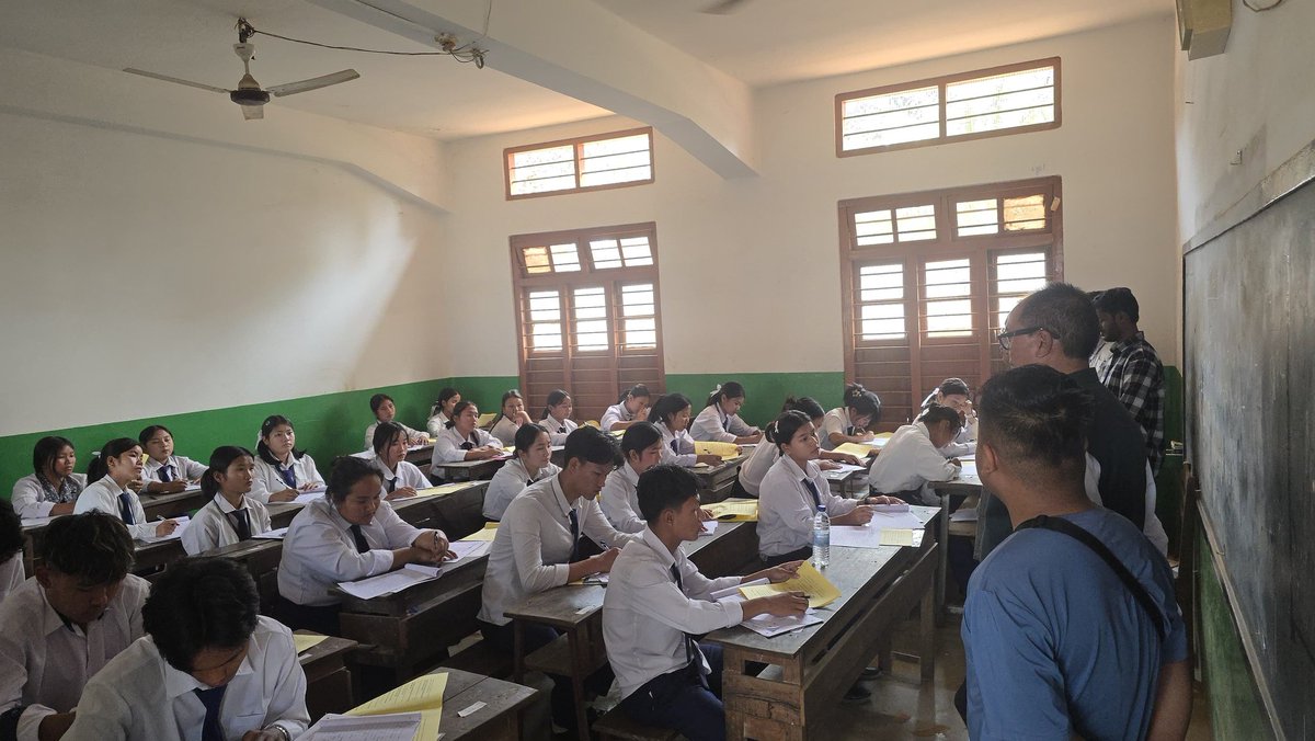 ksomorehblock's tweet photo. 10-03-2026 (Tuesday) | Moreh

Inspection of HSLC Examination - 2026 at 
St. George High School, Moreh. https://t.co/hHUTWAgywB
