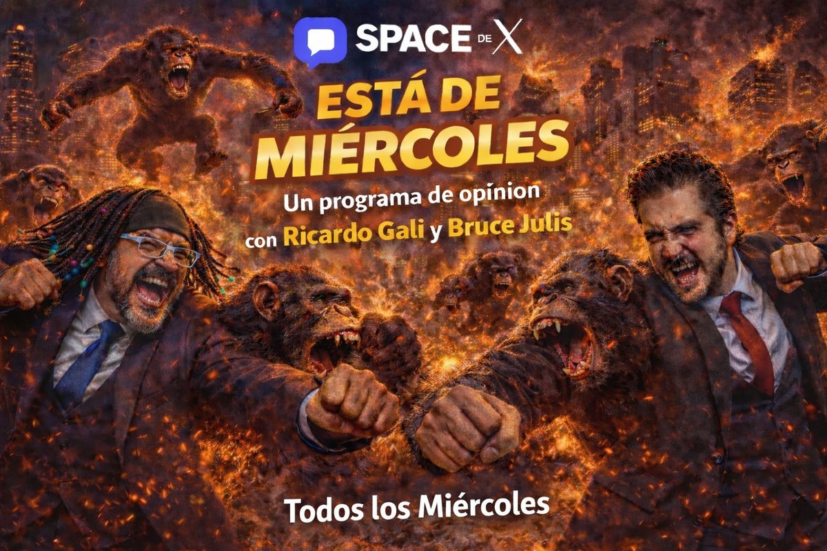AxolotlmediaO's tweet photo. Ya es miércoles LOS INVITAMOS con @RicardoGali y @brucejulis a las #19h para chacotear de los absurdos más grandes de la polaca y por supuesto, del análisis serio que requiera, te invitamos a participar!!!
conéctate por #SpacedeX
Que no te llegue el miércoles al cuello. https://t.co/lUQMEGVfy1