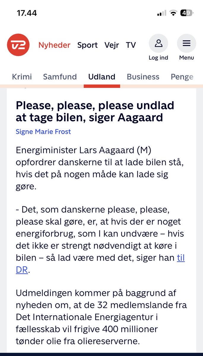 Vis samfundsind og lad bilen stå! Hjemmearbejde er tilbage på tapetet!😅

#dkpol
#dkmedier