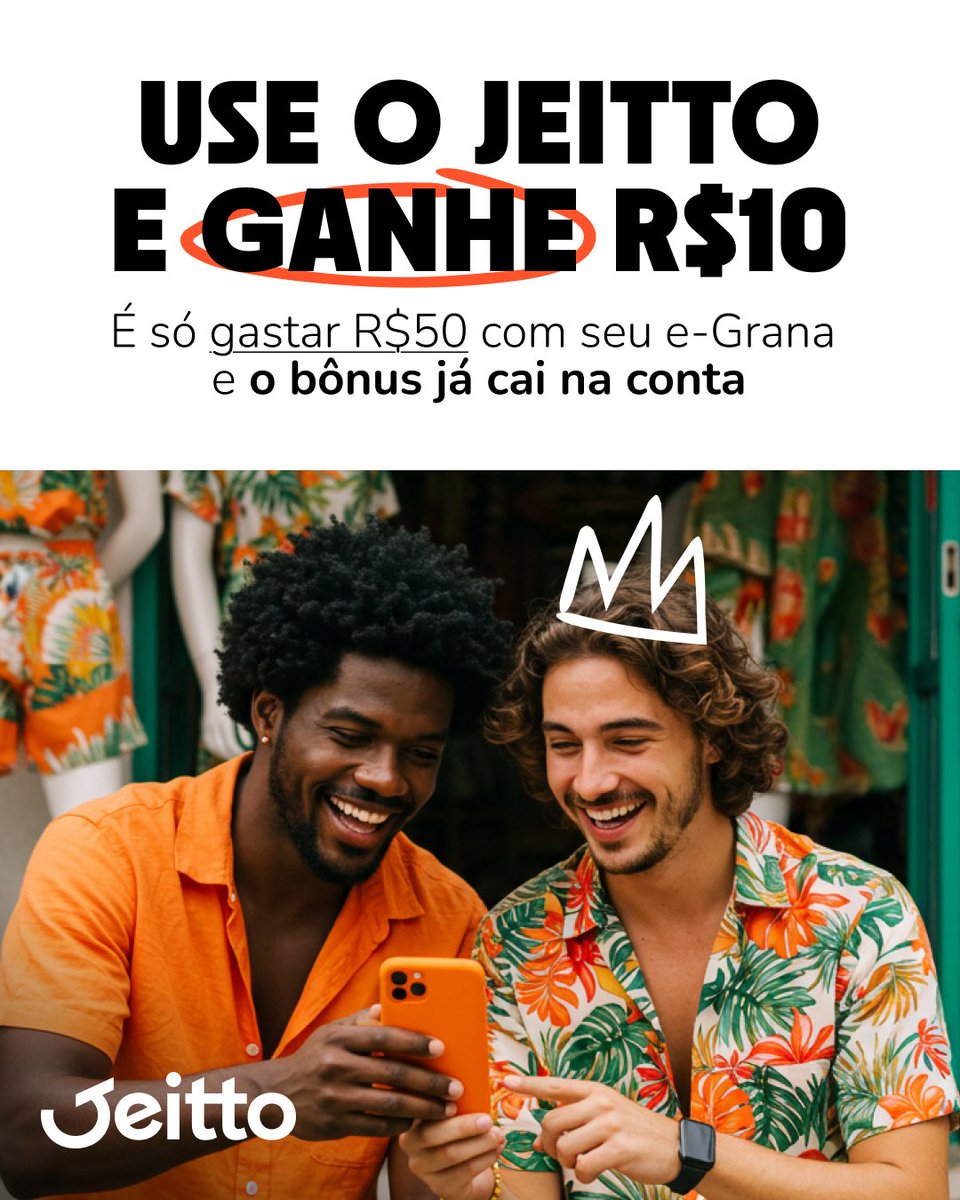 evellynmarquesk's tweet photo. Oi, trouxe um bônus especial pra você! 🧡🤑

No app do Jeitto dá pra ter crédito de até R$ 500 aprovado em minutos e ainda resolver tudo sem cartão e sem burocracia! Vem? 👇

https://t.co/8tjjOGHZRV https://t.co/5RfLxZlvES