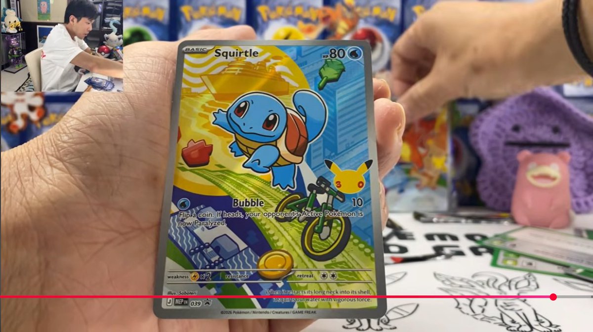 Looks like the promo packs in the First Partner Illustration boxes won’t mix generations.

If you pull a Gen 1 Pokémon, the entire pack will be Gen 1.

Meaning you likely won’t need to buy a ton of boxes to complete the full set.

🎥: Neon Cactus on YT