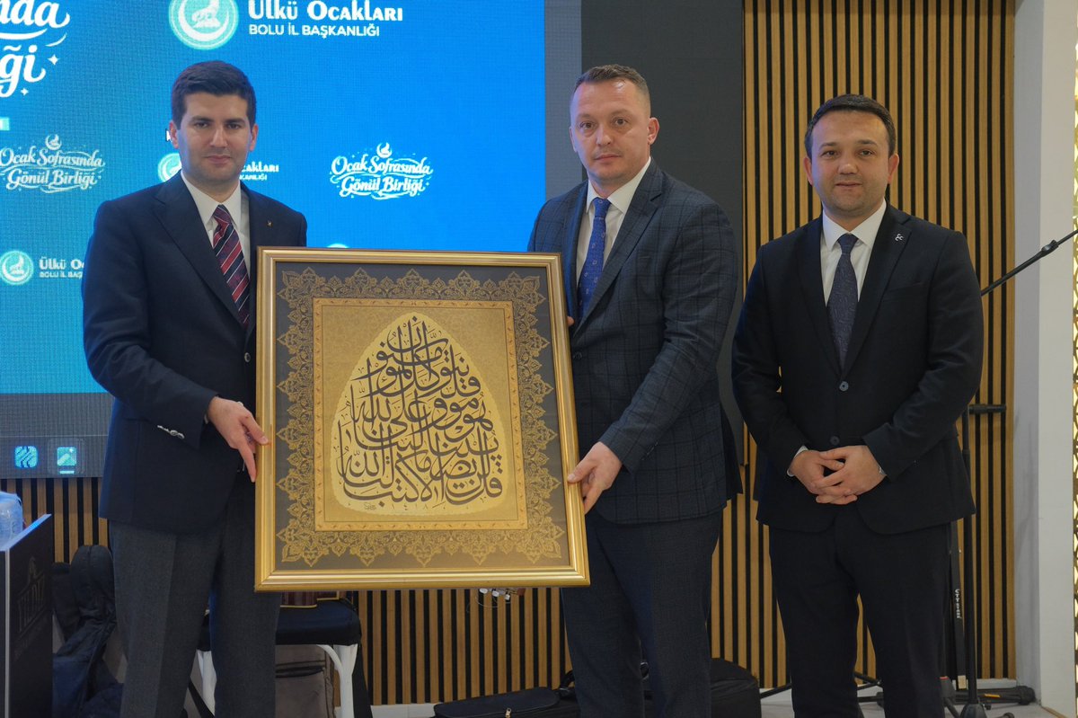 Ülkü Ocakları Bolu İl Başkanlığımızın tertip ettiği “Ocak Sofrasında Gönül Birliği” Geleneksel İftar Programı’na katıldık.

Ramazan-ı Şerif’in bereketini dava arkadaşlarımızla birlikte idrak ettiğimiz bu anlamlı buluşmada; birlik ve beraberliğimizin güçlenerek daim olmasını Yüce