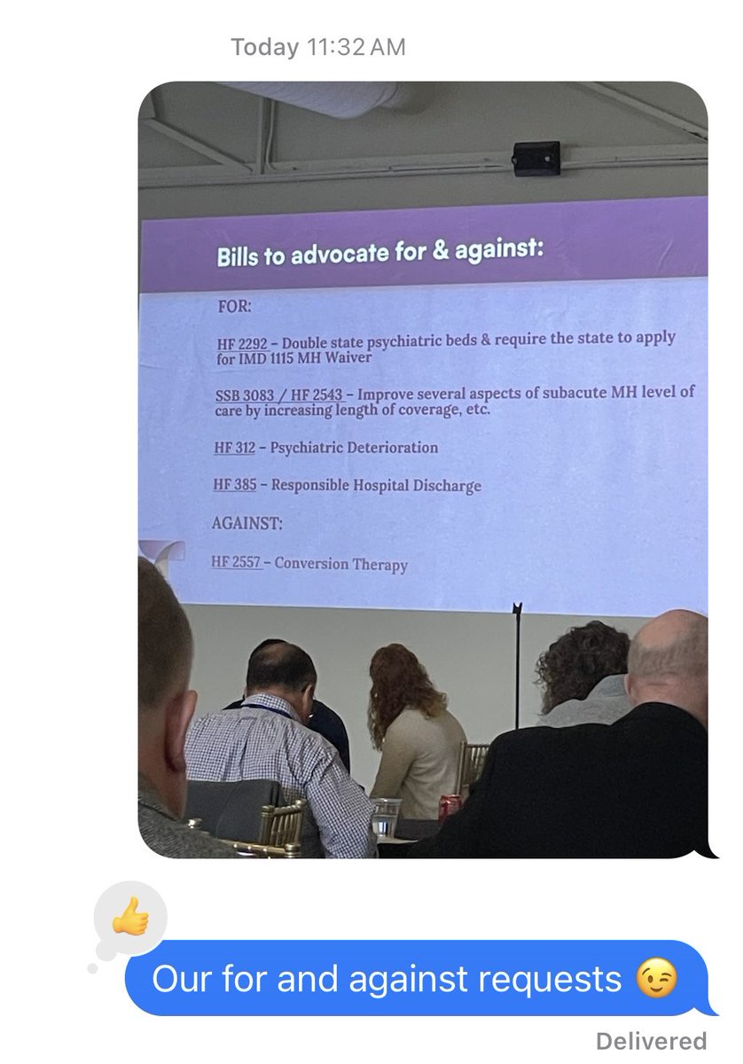 Texted my State Senator about our voting requests