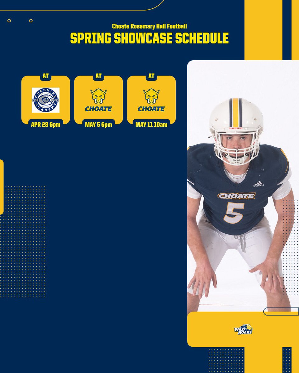 Choate Rosemary Hall Football 🐗 tweet media