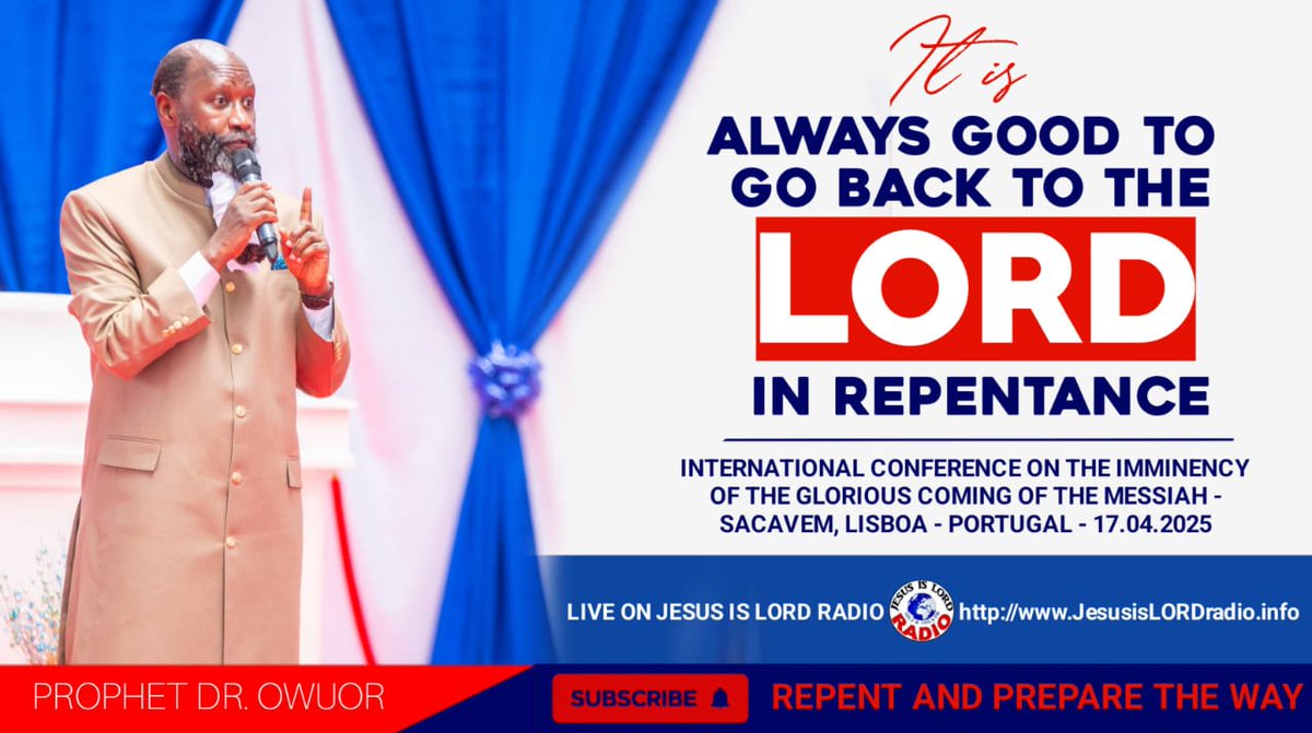 Where will you spend your eternity? 

#PrepareTheWay4Christ and spend your eternity in the Kingdom of God.