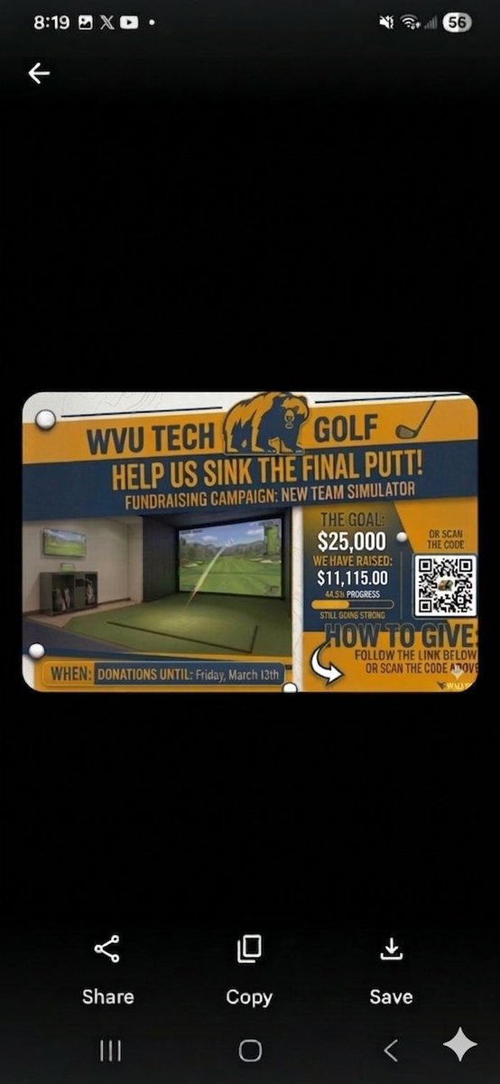 WVU Tech Golf tweet media