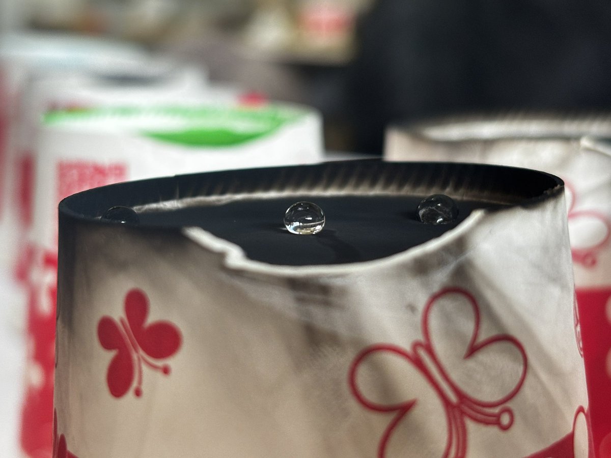 今天實驗課拍的水滴